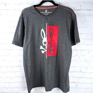 LIKE NEW Psycho Bunny Men's Heather Gray T-Shirt L